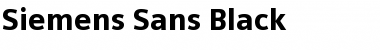 Siemens Sans Black Regular