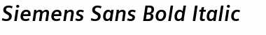 Siemens Sans Bold Italic