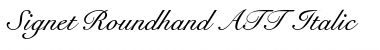 Signet Roundhand Italic
