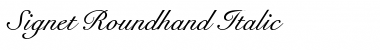 Signet Roundhand Italic