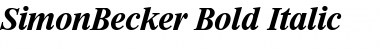 SimonBecker Font