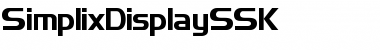 Download SimplixDisplaySSK Font