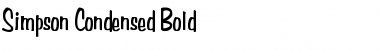 Simpson Condensed Bold Font