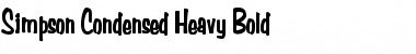 Simpson Condensed Heavy Font