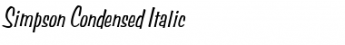 Simpson Condensed Italic