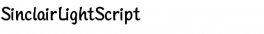 SinclairLightScript Font