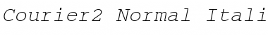 Courier2 Normal-Italic