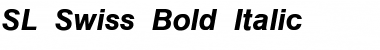 SL Swiss Bold Italic