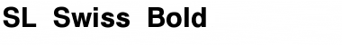 SL Swiss Bold Font