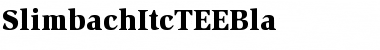 SlimbachItcTEEBla Regular Font