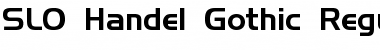 SLO_Handel_Gothic Regular Font