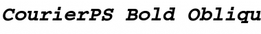 CourierPS Bold Oblique Font