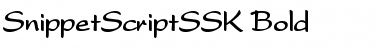SnippetScriptSSK Bold Font