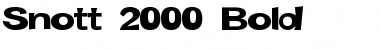 Snott 2000 Bold Font