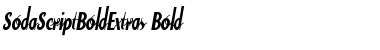 SodaScriptBoldExtras Bold Font