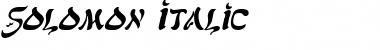 Solomon Italic Font