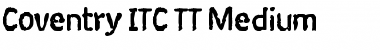 Coventry ITC TT Medium Font