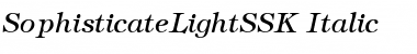 SophisticateLightSSK Font