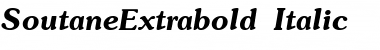 SoutaneExtrabold Italic Font