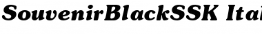 SouvenirBlackSSK Italic Font
