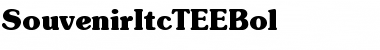 SouvenirItcTEEBol Regular Font