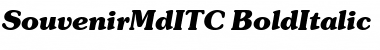 SouvenirMdITC Bold Italic