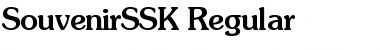 SouvenirSSK Regular Font