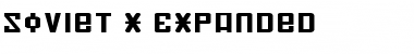 Soviet X-Expanded X-Expanded Font