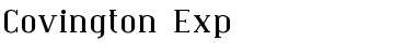 Covington Exp Regular Font