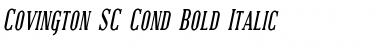 Covington SC Cond Bold Italic