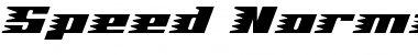 Speed Normal Font