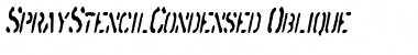 SprayStencilCondensed Font