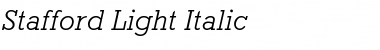 Stafford-Light Italic Font