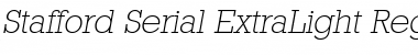 Stafford-Serial-ExtraLight RegularItalic