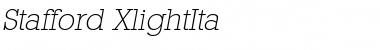 Stafford-XlightIta Regular Font