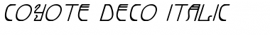 Coyote Deco Italic Font