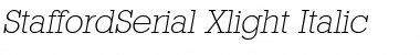 StaffordSerial-Xlight Font