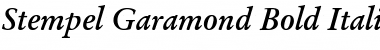 Stempel Garamond RomanOsF Bold Italic
