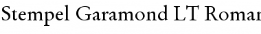 StempelGaramond LT Roman Regular Font