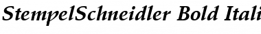 StempelSchneidler BoldItalic Font