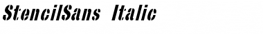 StencilSans Italic