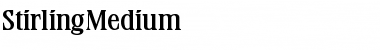 StirlingMedium Font
