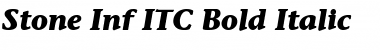 Stone Inf ITC Medium Bold Italic