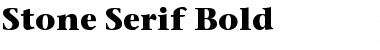 Stone Serif Bold Font