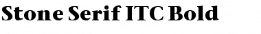 Stone Serif ITC Medium Bold