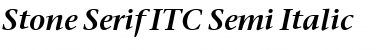 Stone Serif ITC Semi Font