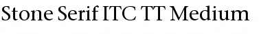 Stone Serif ITC TT Medium