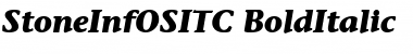 StoneInfOSITC Bold Italic