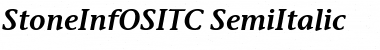 StoneInfOSITC Italic