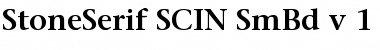 StoneSerif SCIN SmBd v.1 Font